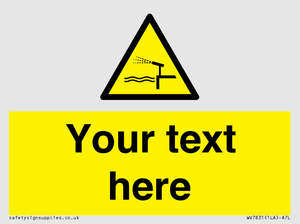 Custom warning water cannon